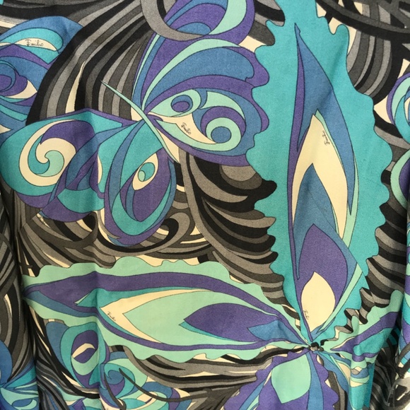 Vintage 60's PUCCI Silk Lounge Pants and Top Small EUC - Picture 2 of 10